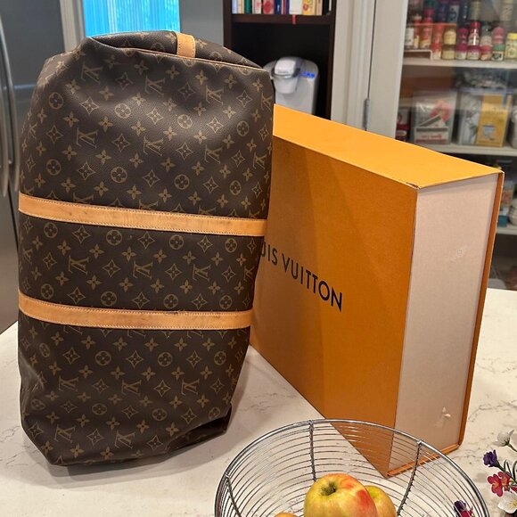 Pre-owned Louis Vuitton Keepall Bandouliere 55 Monogram with box brown - Picture 2 of 8